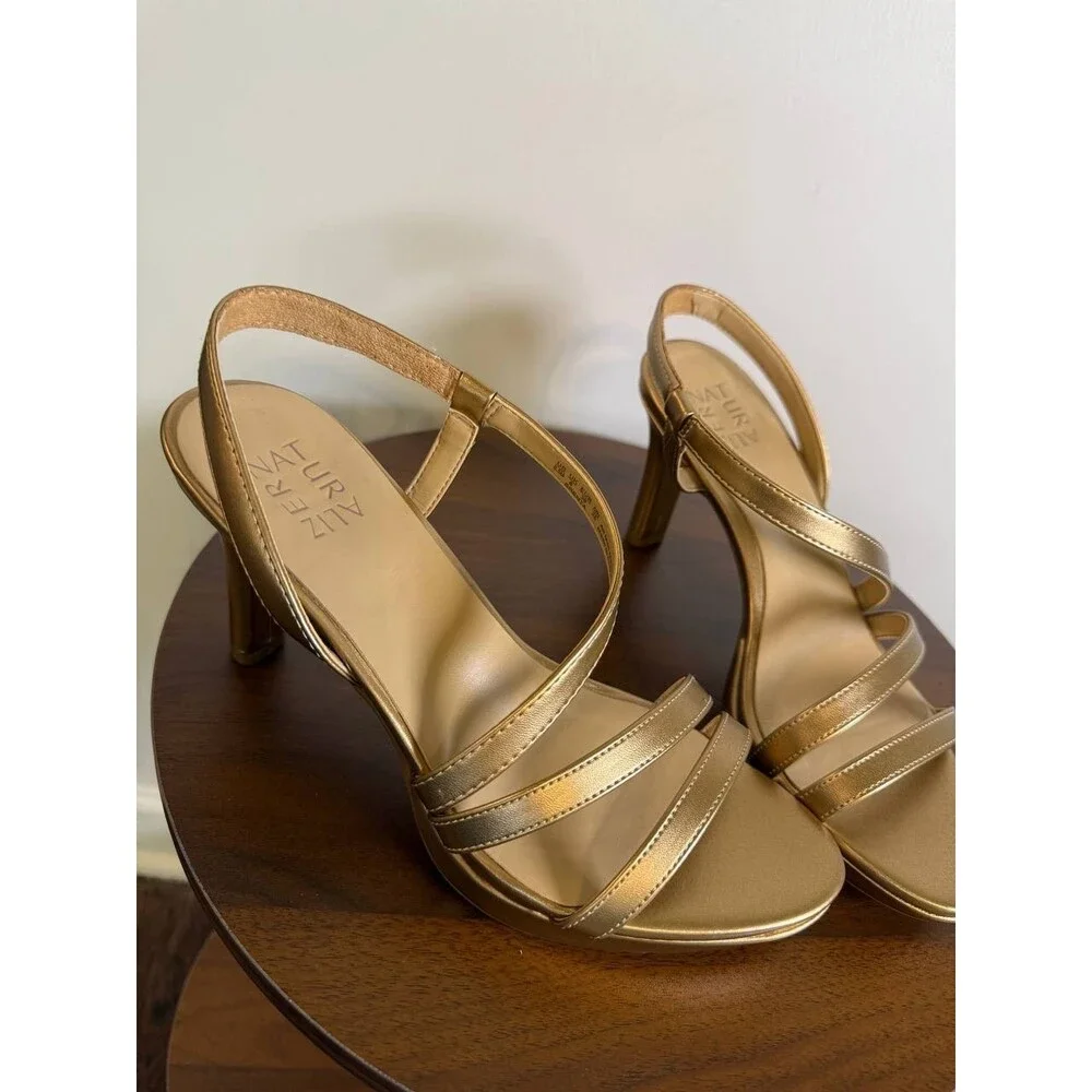 Naturalizer “Brenta” Strappy Dress Sandals – Size 8.5M – Bronze Pearl – NIB-$110 - Picture 10 of 11